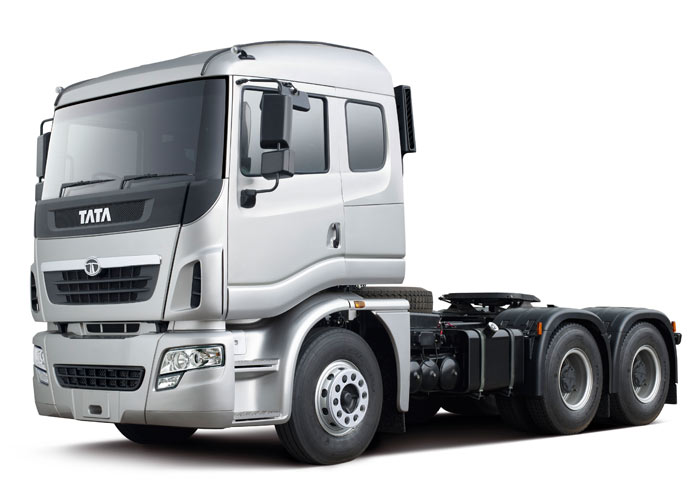 A large truck designed for transporting cars.